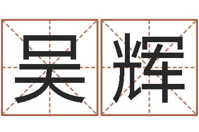 吴辉根据生辰八字取名-测试名字指数