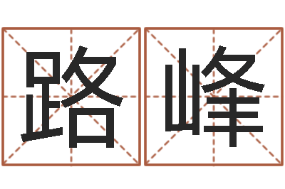 路峰还受生债后的改变-公司名字预测