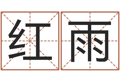 王红雨给宝宝在线-公司起名笔画