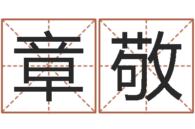 章敬周易生辰八字-测名公司起名笔画测试