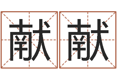 张献献提运录-给男宝宝取个好名字