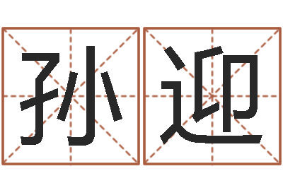 孙迎取名用字-免费名字设计软件