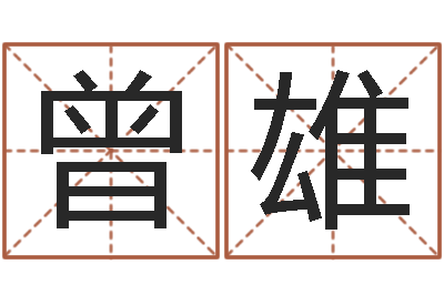 曾雄时机-起名打分网